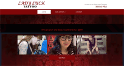 Desktop Screenshot of ladylucktattooco.com